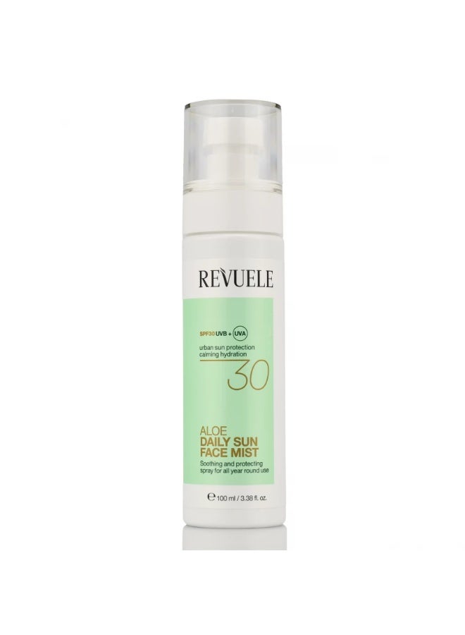 REVUELE Aloe Vera Sunscreen Mist SPF 30 – Freshness, Comfort and Reliable Protection for Sensitive Skin.