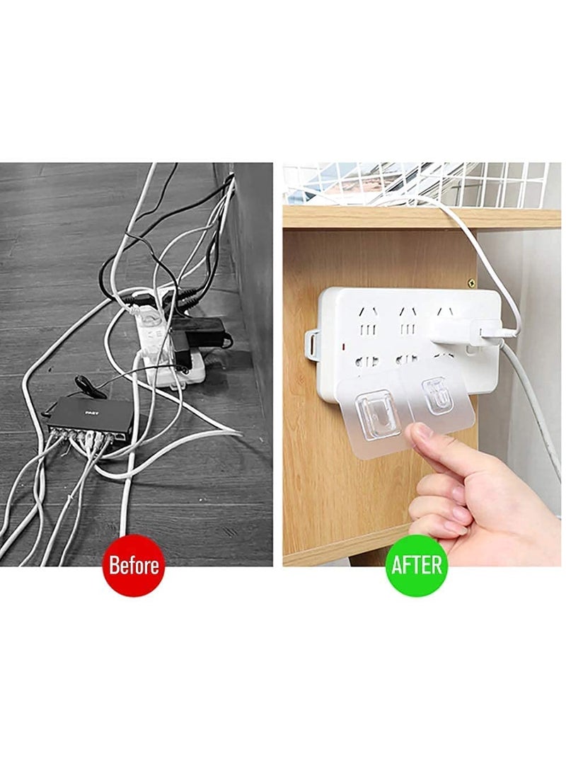 PARVY PARVY Male Female Wall 10KG Max Magic Sticker Hooks Plastic Self Adhesive for Hanging Hanging Mobile Case Spike Guards Toilet Brush Photo Frames BathroomKitchen AccessoriesMaleFemale5 Pair  - Image 3