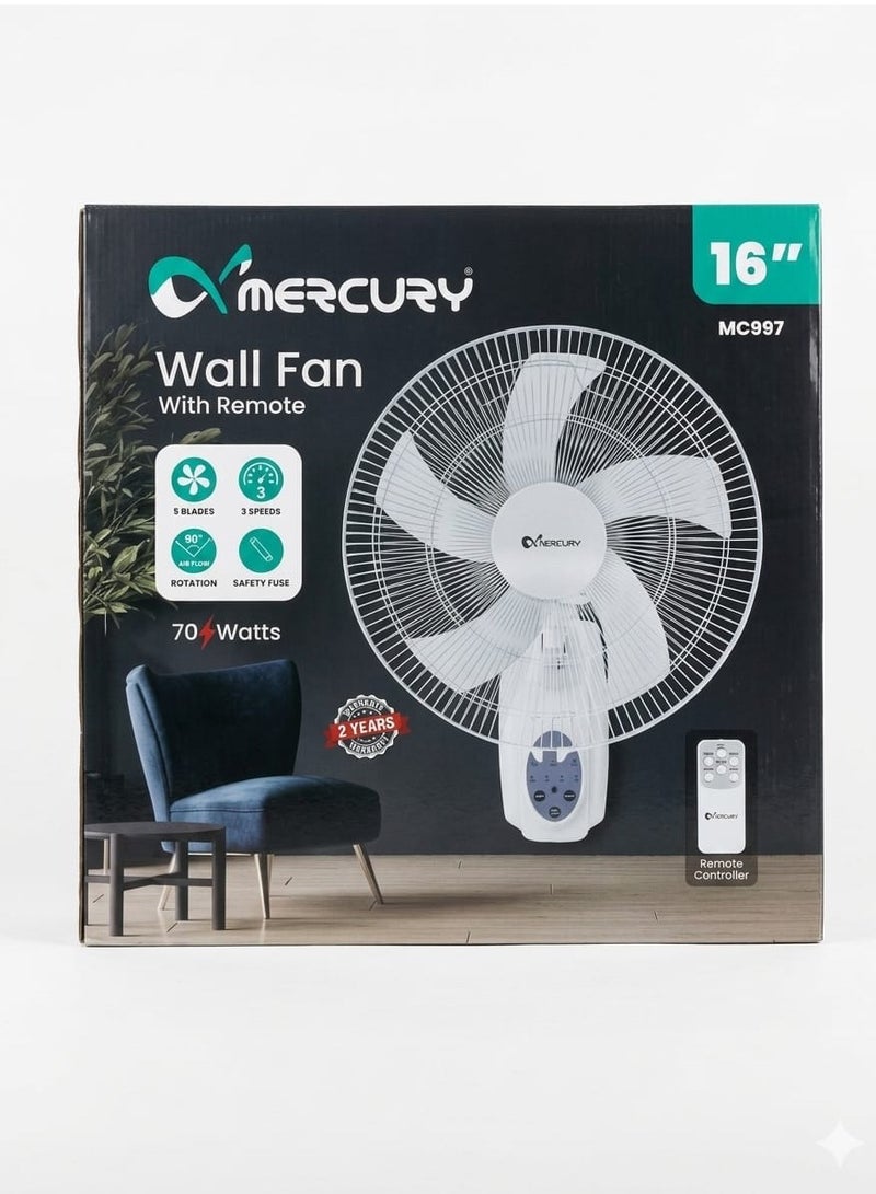 MERCURY WALL FAN MC997