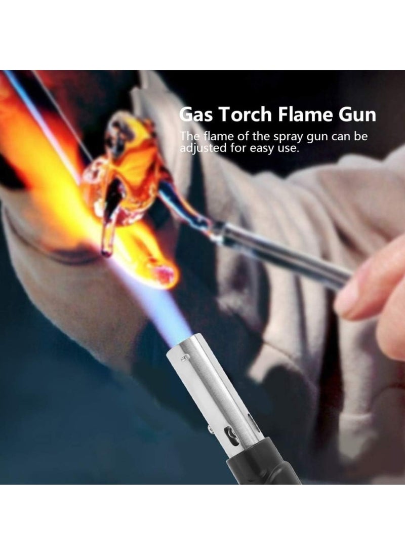 PAMEER - Multi-Purpose Butane Propane Torch, Flame Gun, Kitchen Torch, Cooking Torch, Adjustable Flame, Mini Blow Lighter Gas burner, Culinary Torch for BBQ, Baking, Cooking, Soldering, Jewelry Welding. - Image 1