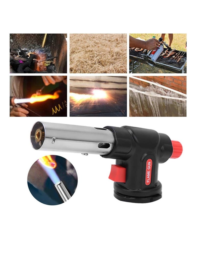PAMEER - Multi-Purpose Butane Propane Torch, Flame Gun, Kitchen Torch, Cooking Torch, Adjustable Flame, Mini Blow Lighter Gas burner, Culinary Torch for BBQ, Baking, Cooking, Soldering, Jewelry Welding. - Image 1