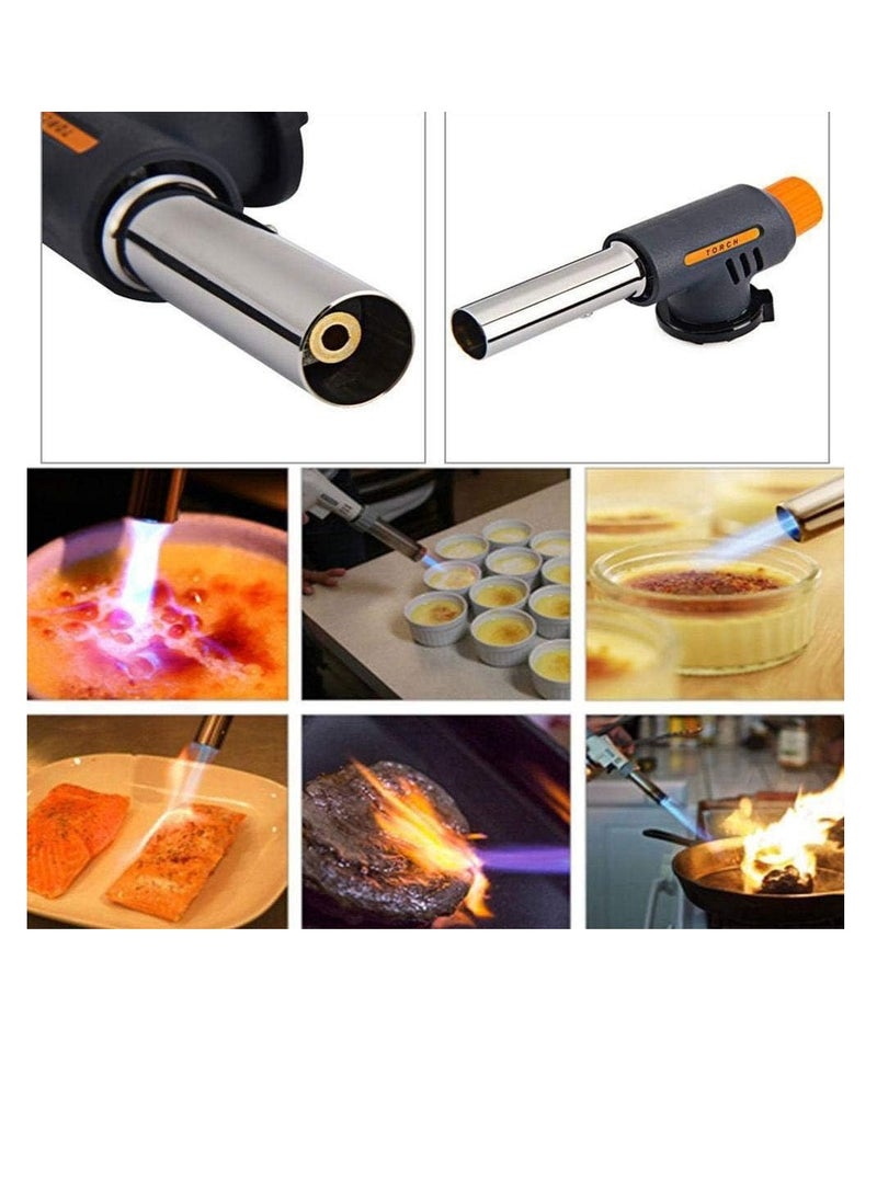PAMEER - Multi-Purpose Butane Propane Torch, Flame Gun, Kitchen Torch, Cooking Torch, Adjustable Flame, Mini Blow Lighter Gas burner, Culinary Torch for BBQ, Baking, Cooking, Soldering, Jewelry Welding. - Image 1