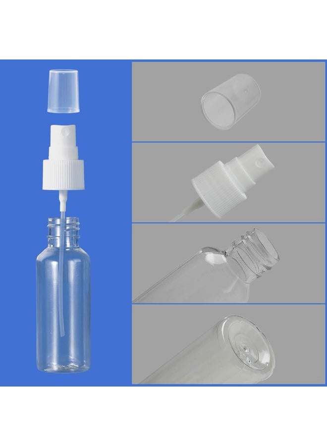 E-accexpert 24Pack 2oz Refillable Spray Bottles with 2 Leakproof Funnels, 32 Labels - Transparent, Portable, Strong Jet Force - Image 5