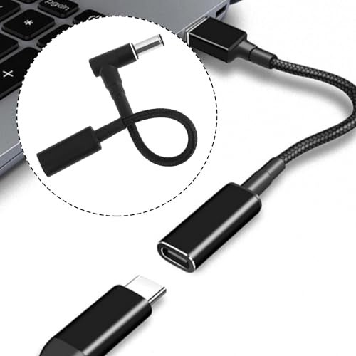 ECSiNG USB Type C Female to 6.0x3.7mm Male PD Charger Cable 100W Compatible with Asus FX-PRO Laptops - Image 2