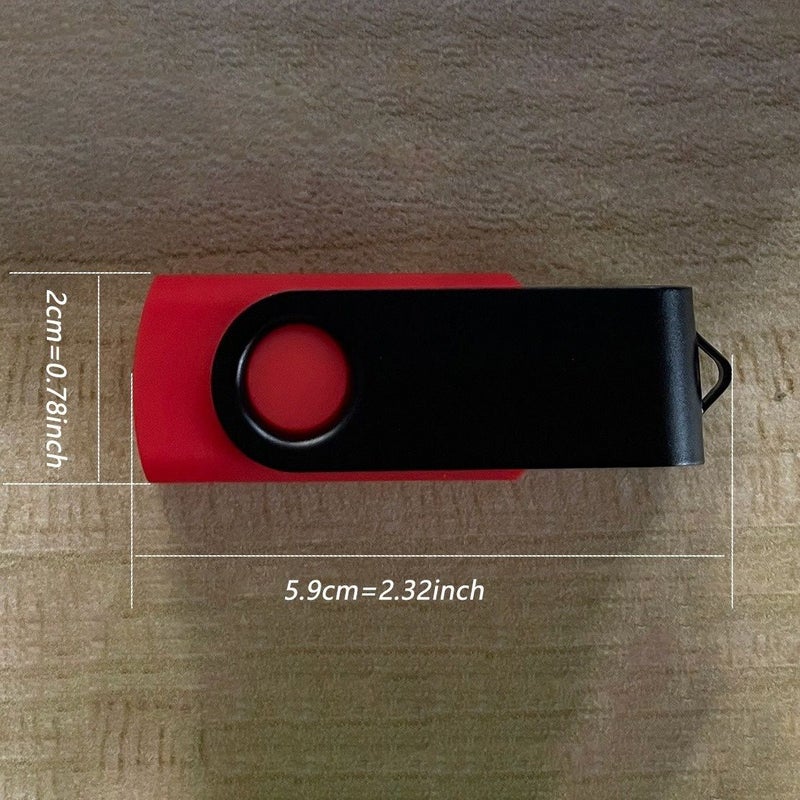 1 2 Free Custom Logo USB 2.0 Flash Drive 8GB Rotating Metal Pendrive Individually Packaged Box - Image 2