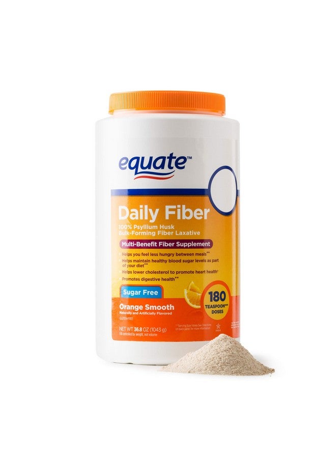 Equate - Fiber Therapy, Smooth Texture, Orange Flavor, Powder, 36.8 oz, Sugar Free 180 Doses - Image 1