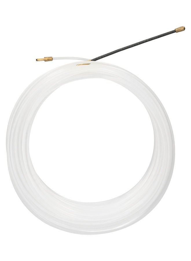 NIBEMINENT Fish Tape Wire Puller Cable Pulling Tool Transparent White 21x3x21cm  - Image 2
