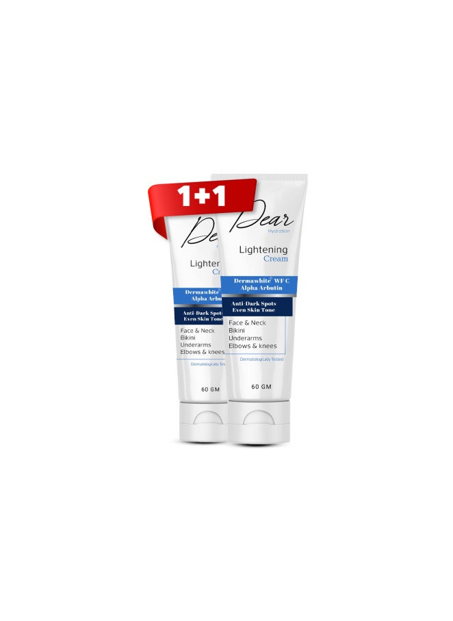 DEAR DEAR HYDRATION LIGHTENING CREAM 60GM 1+1 OFF 