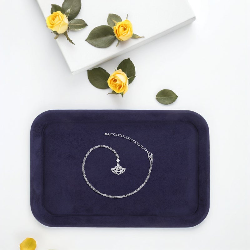 Jewelry Organizer Tray Plate: Necklace And Bracelet Holder Stackable Jewelry Display For Earrings And Pendants Home Or Store Use - Image 2