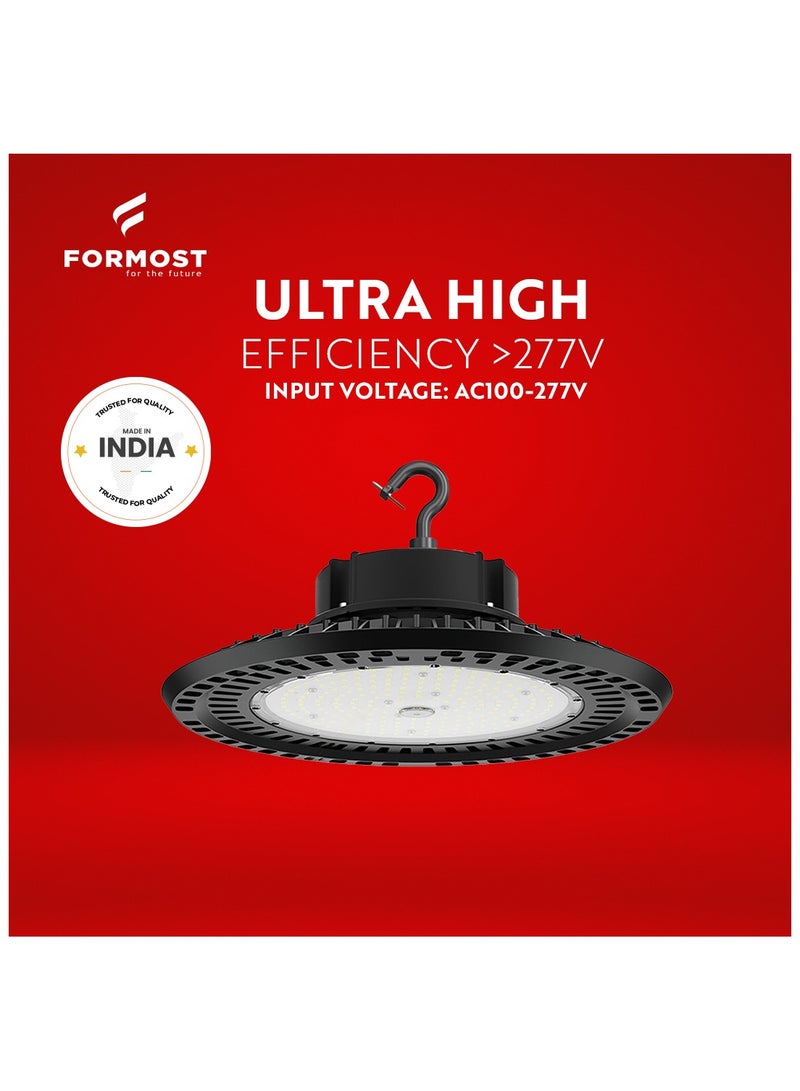 FORMOST FORMOST LED High Bay Light 200W | IP65 Waterproof | 5 Years Warranty | High Efficiency Industrial and Commercial Light for Warehouses and Factory | Cool White (PACK OF 2)  - Image 3