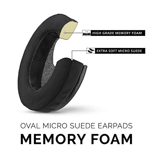 BRAINWAVZ Micro Suede Replacement Ear Pads for HyperX Cloud & Alpha, ATH M50X, Steelseries Arctis, Logitech G Pro & More Headphones, Soft Velour, Memory Foam & Long Lasting Earpads by Brainwavz - Image 4