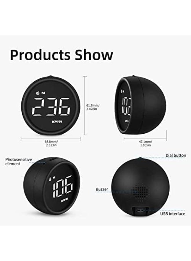 Universal Digital HUD Head Up Display GPS Speedometer with Over Speed Alarm and Tired Driving Warning for Cars - Image 3
