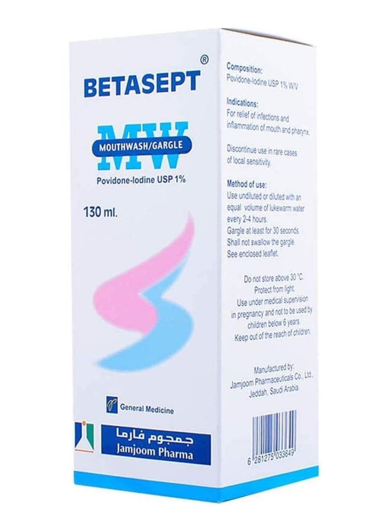 Betasept Mouthwash 130 Ml - Image 2