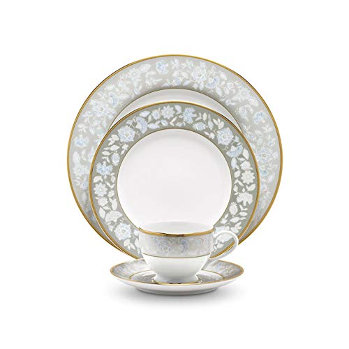 Noritake نوريتيك اليابان - مجموعة كاتوري من 6 قطع من البورسلين، خدمة لـ 6 أشخاص - مجموعة تناول طعام ومطبخ فاخرة - مجموعة هيرث بيش فالي كاتوري - Image 1