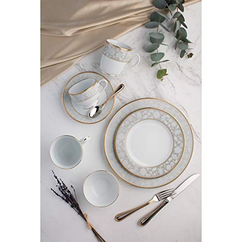 Noritake نوريتيك اليابان - مجموعة كاتوري من 6 قطع من البورسلين، خدمة لـ 6 أشخاص - مجموعة تناول طعام ومطبخ فاخرة - مجموعة هيرث بيش فالي كاتوري - Image 2