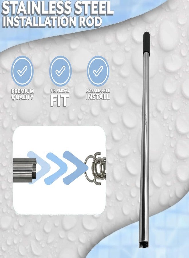 Poolzilla 30" Stainless Steel Installation Rod for Brass Anchors, Easily Install and Remove Spring for Pool Opening and Closing - Image 3