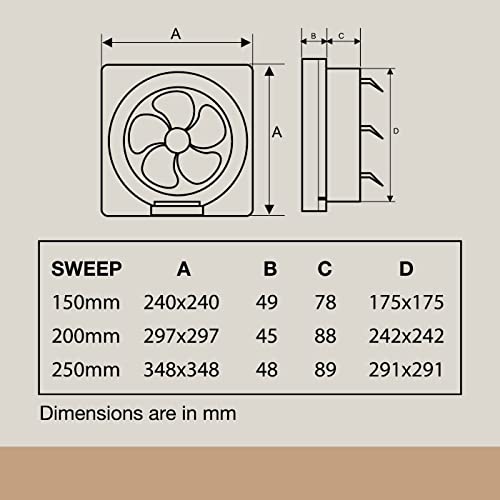 USHA Crisp Air VX 200mm (10-Inch) Exhaust Fan for Bathroom | 100% Copper Motor | Inbuilt Back Shutters |Detachable Oil & Dust Collector | Thermal Fuse Protection | Quiet Operation | White - Image 4