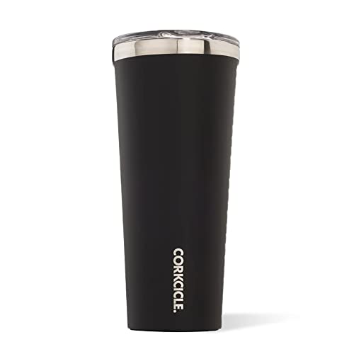 Corkcicle Classic Tumbler Keeps Drinks Cold for 9 Hours Hot for 3 TripleInsulated Stainless Steel Holiday Tumbler Gift 24 oz Matte Black - Image 3