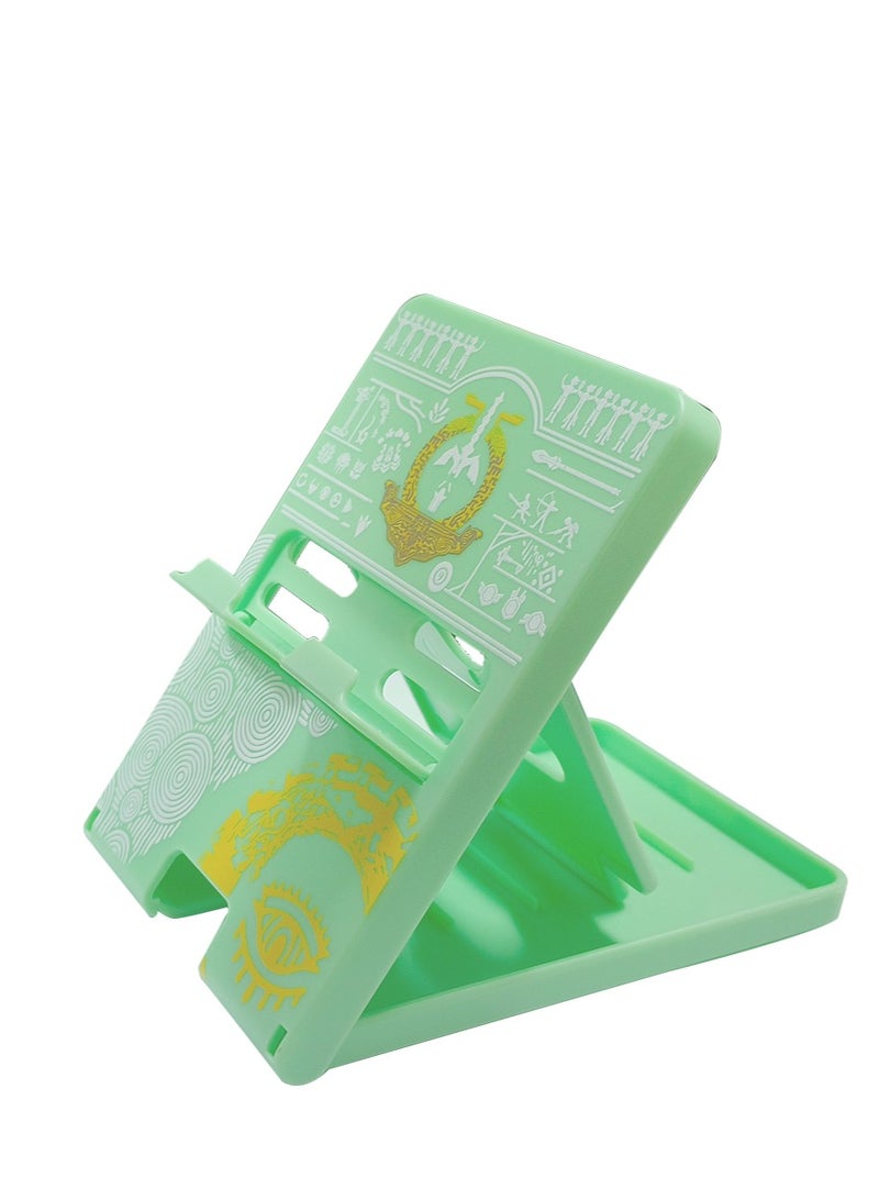 Switch Stand for Nintendo, for Tears of the Kingdom Switch Holder, Adjustable Switch Lite Compact Portable Foldable Stand for Nintendo Switch Accessories (Green) - Image 1