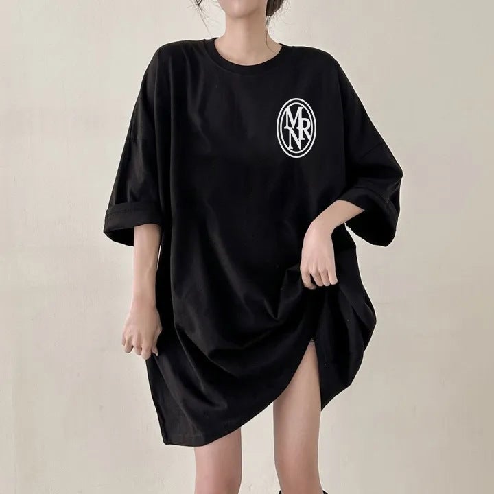 Factory Korean-Style Trendy Short-Sleeved T-Shirt Women'S Summer Japanese Large Edition Pure Cotton Loose Design Sense Trendy Brand - Image 3