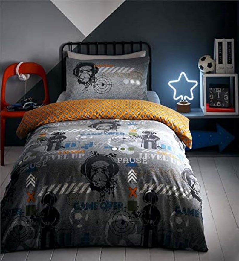 Homemaker Duvet set computer gamer glow in the dark bedding quilt cover bed sets Double