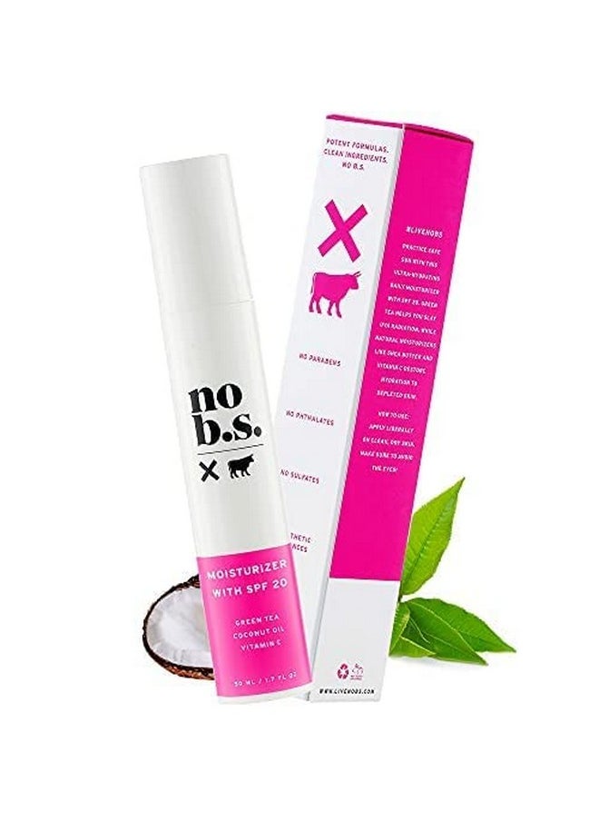 NO B. S. NO BAD STUFF - No Bs Collagen Face Moisturizer With Spf 20. Daily Face Moisturizers For Women. Antiaging Face Sunscreen Cream. Includes Free Skincare Samples - Image 1