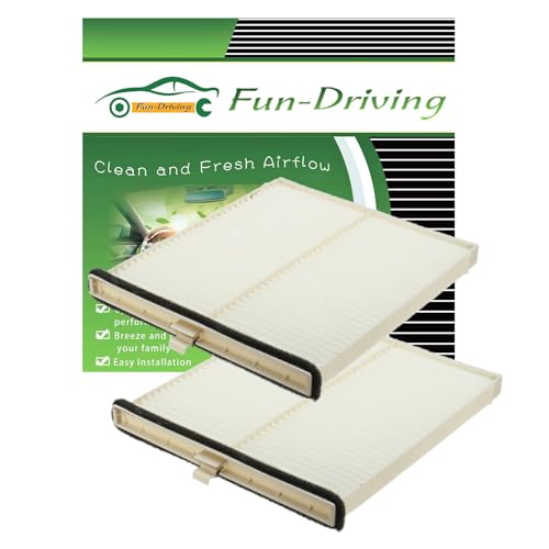 FUN-DRIVING 2 Pack White FD811 Cabin air filter for Mazda 3,6,CX-5, Replacement for CF11811,KD45-61-J6X - Image 1