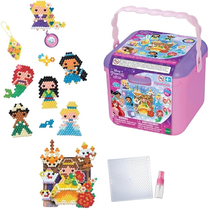 Aquabeads Disney Princess Creation Cube Bead Activity Toy, Multi