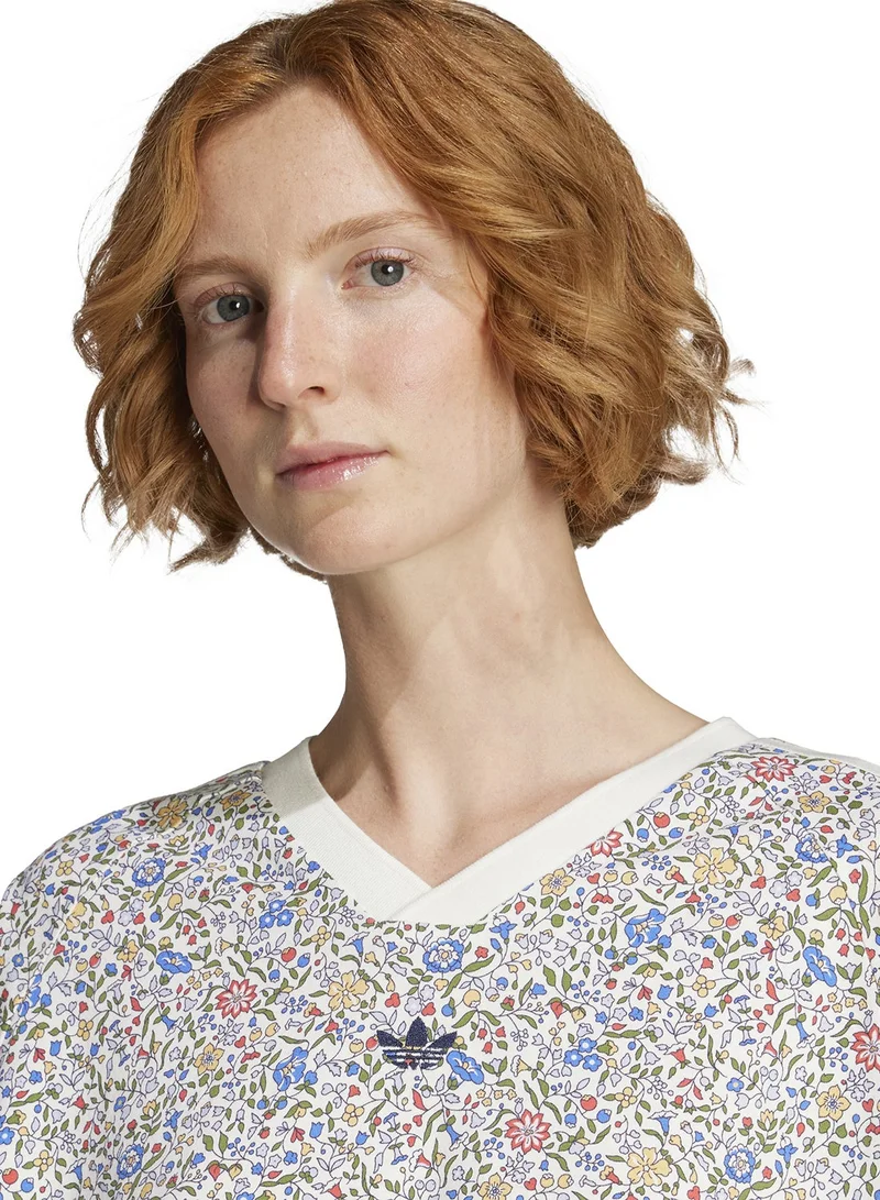 adidas Originals  Liberty London Aop Boyfriend T-Shirt for Women | Best Price UAE
