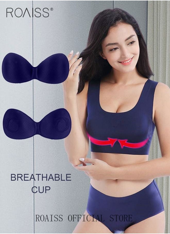 Women's Seamless Bralette One-piece High Elastic Leisure Bra No Steel Ring Padded Lingerie Daily Comfort Breathable Soft Underwear Underclothes - pzsku/Z86D93618377399B1074DZ/45/_/1689314490/997260c6-0747-4e90-b6fa-ea5b035d358d