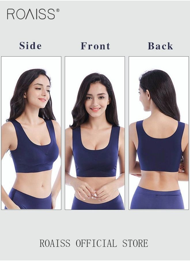 Women's Seamless Bralette One-piece High Elastic Leisure Bra No Steel Ring Padded Lingerie Daily Comfort Breathable Soft Underwear Underclothes - pzsku/Z86D93618377399B1074DZ/45/_/1689314491/7518fcab-43c6-4775-adc8-8456c1218912