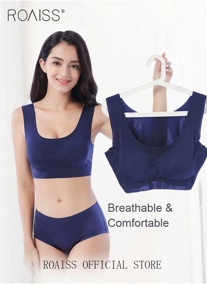 Women's Seamless Bralette One-piece High Elastic Leisure Bra No Steel Ring Padded Lingerie Daily Comfort Breathable Soft Underwear Underclothes - pzsku/Z86D93618377399B1074DZ/45/_/1689314491/b148b9b6-2753-4616-afdb-4f375c04f57c