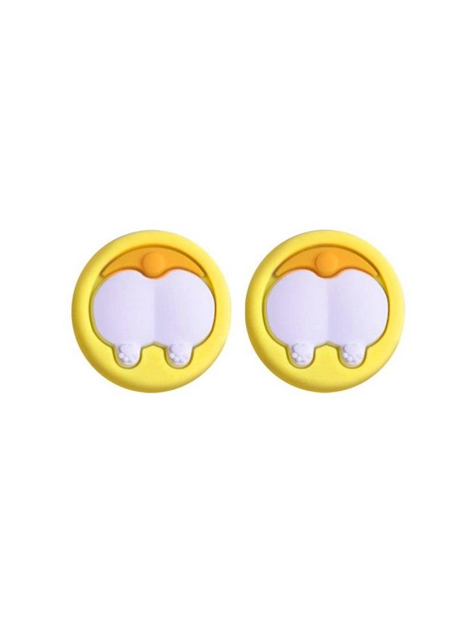 Molandra Products Corgi Buttocks Cute Switch Thumb Grip Caps Controller Thumbstick Grips Caps Covers For Joystick Switch & Lite Ns Joy Con Grip Analog Joystick Accessories (Yellow) - Image 2