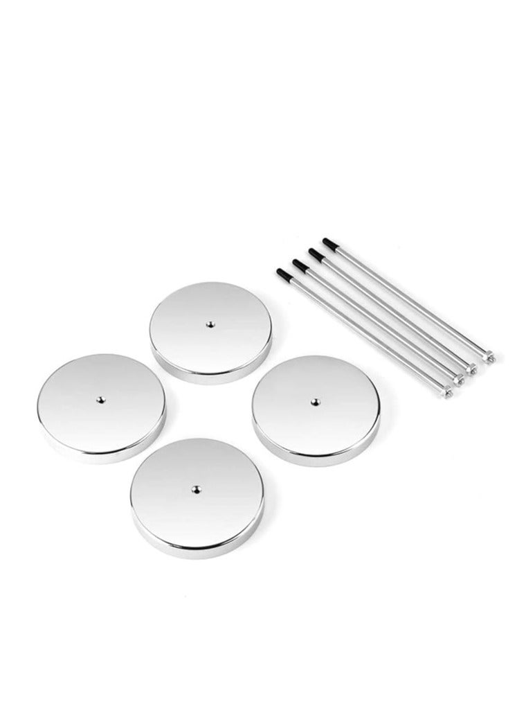 Terabyte Pack of 4 Stainless Steel 140mm / 5.5inch Straight Rod Paper Memo Receipt Holder Bill Fork Spike Stick Desk Straight Rod 5.5 Inch Long for Bill Fork Stick and Paper Memo Holder Spike - Image 3