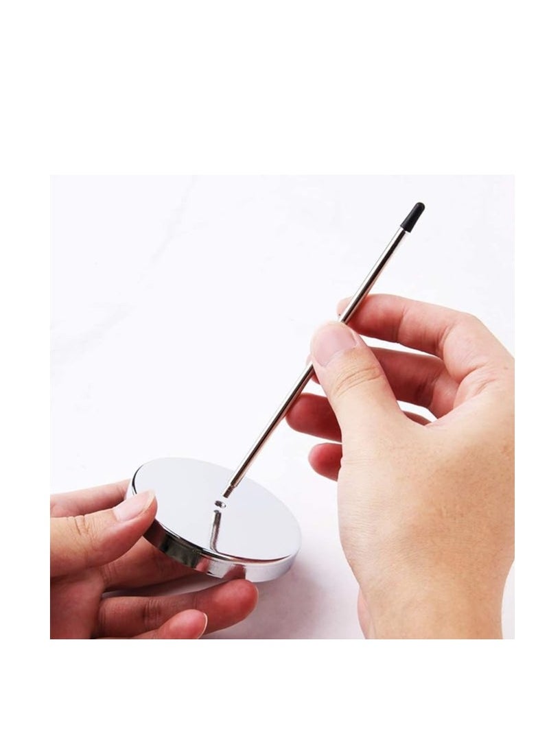 Terabyte Pack of 4 Stainless Steel 140mm / 5.5inch Straight Rod Paper Memo Receipt Holder Bill Fork Spike Stick Desk Straight Rod 5.5 Inch Long for Bill Fork Stick and Paper Memo Holder Spike - Image 4