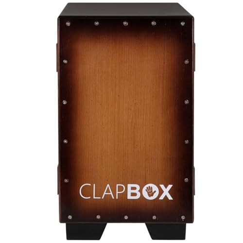 Clapbox Cajon CB45 -Crate Design, Birch Wood (H:50 W:30 L:30) - 3 Internal Snares, Deep Bass tone. - Image 1