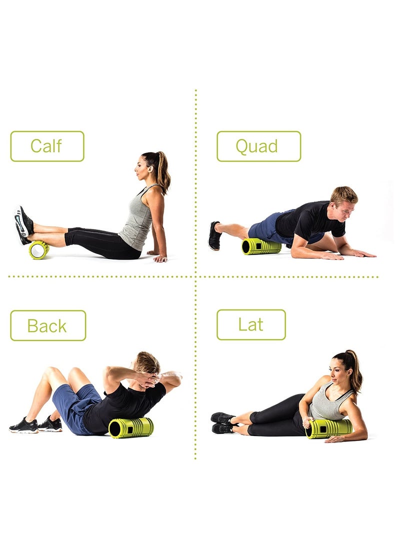 MDBuddy - Muscle Stretching Physiotherapy Yoga Foam Roller (Green Long) - Image 1
