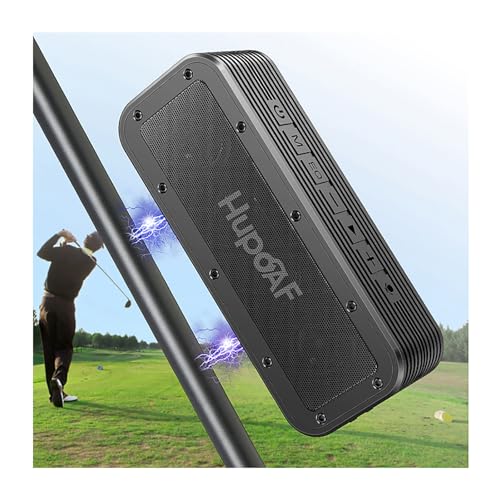 Hupoaf Portable Bluetooth Golf Speaker, 50W Strong Magnetic Bluetooth Speaker Wireless, 6600mAh Loud Stereo Sound, 30Hrs Dual Pairing for Golf Cart, IPX7 Waterproof, SD Card for Camping/Home/Outdoor - Image 1