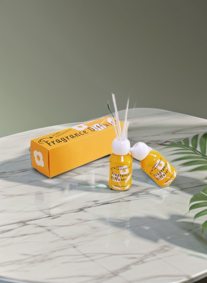 Betaoby 100 ml Luxury Reed Diffuser - Orange | 3.4 oz | Aromatherapy Air Freshener Fragrance Home Fragrance, Oil Diffuser - Image 4