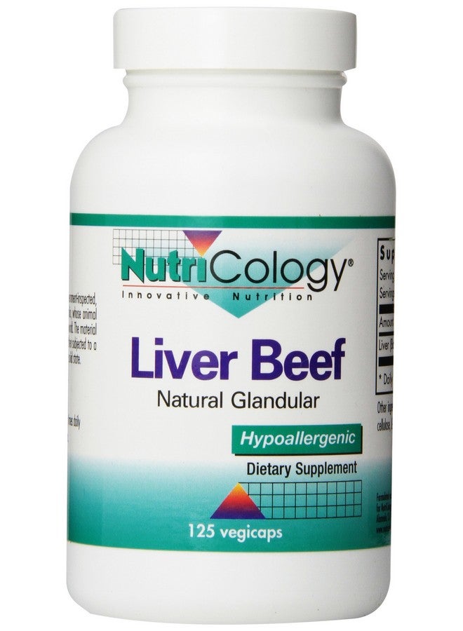 Nutricology Liver Beef, 125 Vegicaps - Image 1