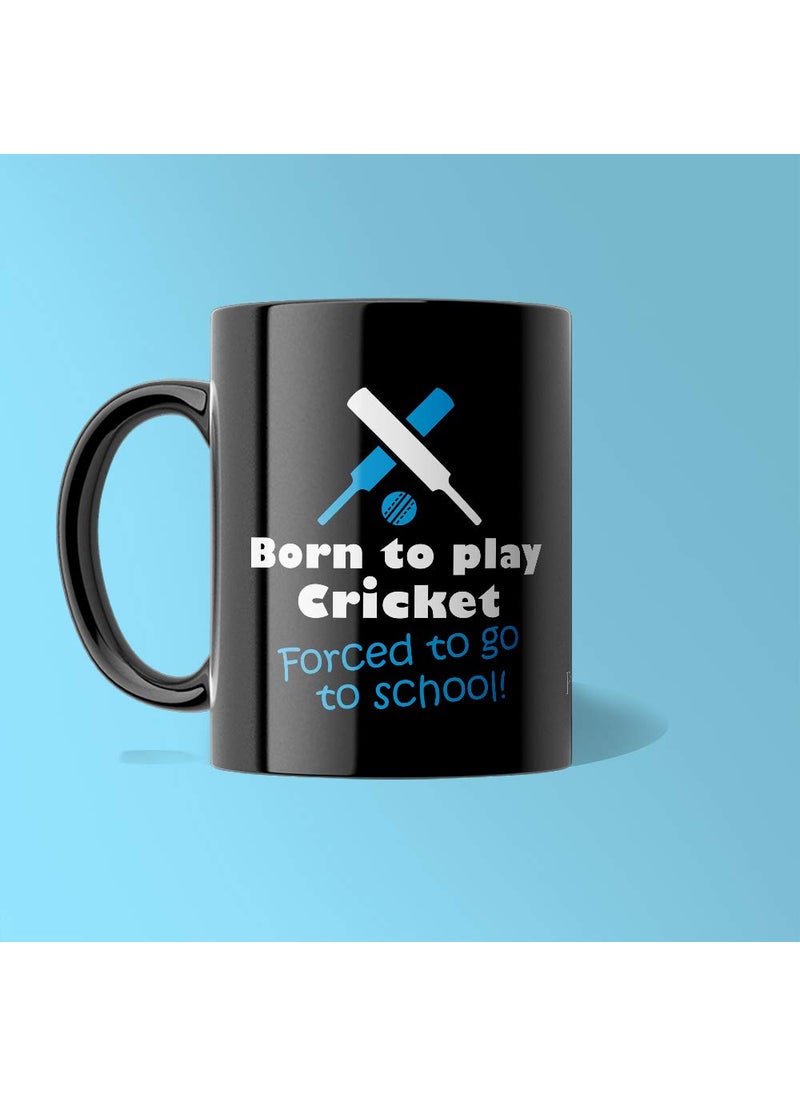 LIGHTNIING HAMMERZ LIGHTNIING HAMMERZ Born to Play Cricket Coffee Mugs Printed Coffee Mugs Mugs for CricketersFans Kids 330ml Microwave Dishwasher Gift for Friends  - Image 2