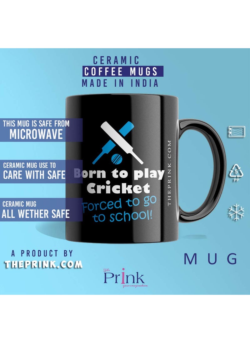 LIGHTNIING HAMMERZ LIGHTNIING HAMMERZ Born to Play Cricket Coffee Mugs Printed Coffee Mugs Mugs for CricketersFans Kids 330ml Microwave Dishwasher Gift for Friends  - Image 5