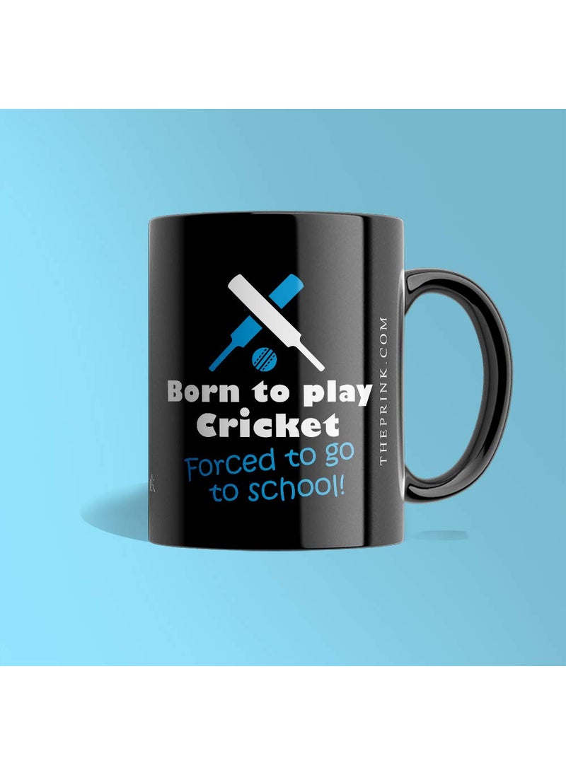 LIGHTNIING HAMMERZ LIGHTNIING HAMMERZ Born to Play Cricket Coffee Mugs Printed Coffee Mugs Mugs for CricketersFans Kids 330ml Microwave Dishwasher Gift for Friends  - Image 3