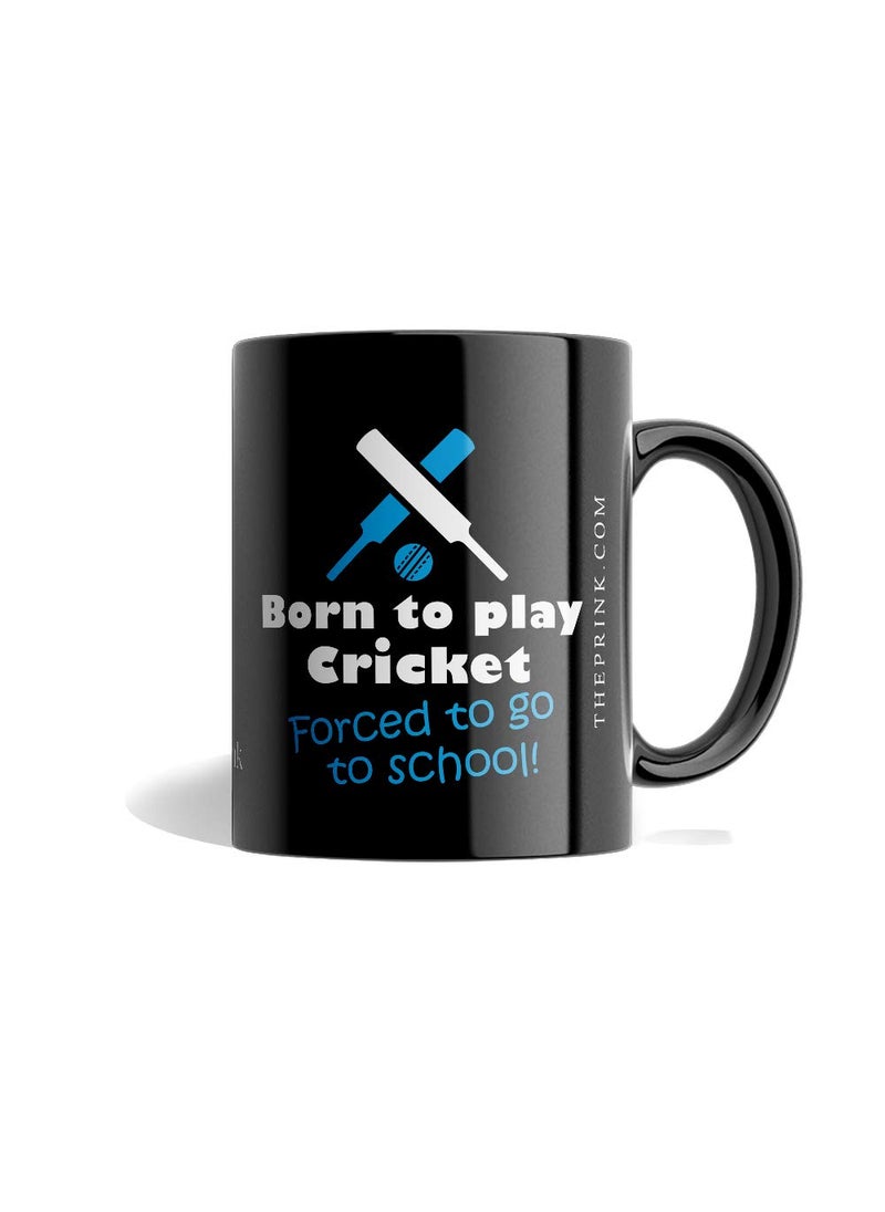 LIGHTNIING HAMMERZ LIGHTNIING HAMMERZ Born to Play Cricket Coffee Mugs Printed Coffee Mugs Mugs for CricketersFans Kids 330ml Microwave Dishwasher Gift for Friends  - Image 1