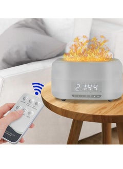 Mi VAZA Essential Oil Diffuser, Flame Aroma Diffuser With Bluetooth Speaker And Clock, Durable Long Lasting Aromatherapy Diffuser, Portable Silent Room Diffusers For Home Office, (Black 2)  - Image 2