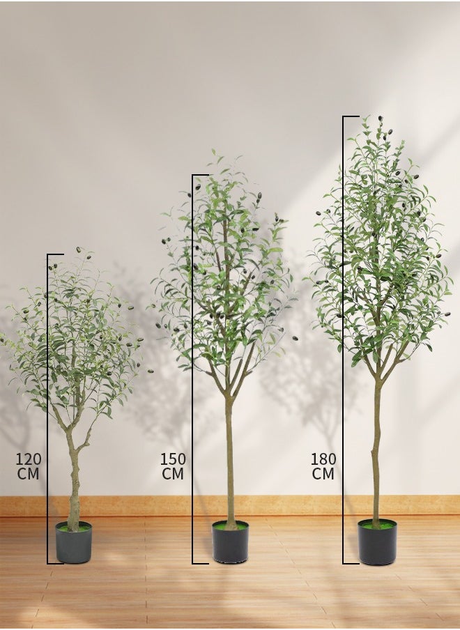 JOGAMS Artificial Olive Trees with Pot Faux Olive Branches and Fruits Lifelike Olive Tree Plants for Home Office Living Room Indoor Decor  - Image 3