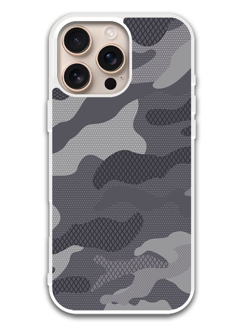 Theodor Protective Case Cover For APPLE IPHONE 16 Pro Camouflage (White Bumper) - Image 1