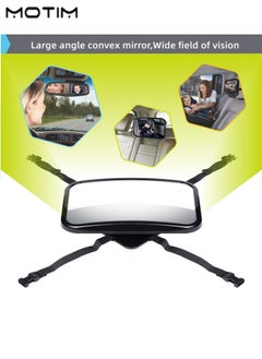 Motim Baby Car Mirror Safety First for Rear Facing Baby, 360° Adjustable Back Seat Mirror, Car Seat Certified Crash Tested, Wide Field of View, Clear View, Shatterproof  - Image 5