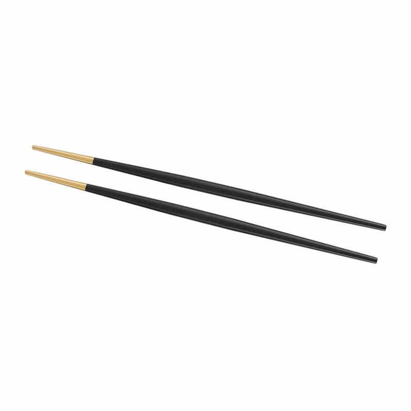 Black Gold Stainless Steel 304 Chopsticks Set Heat Resistant Durable For Home And Restaurant Use - Image 3