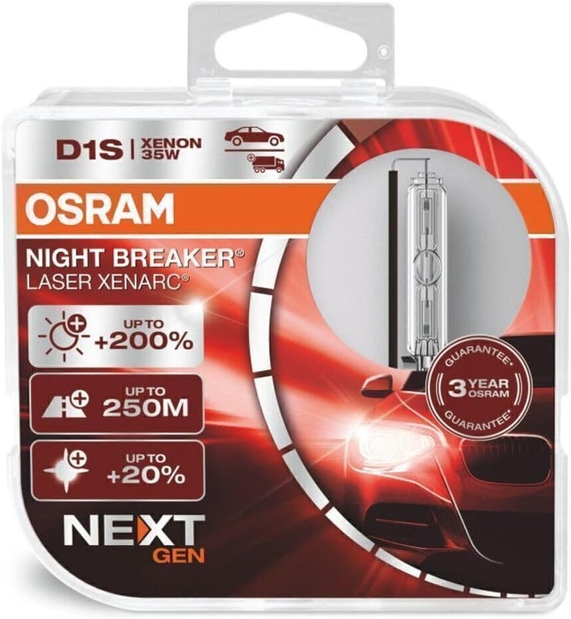 OSRAM XENARC NIGHT BREAKER LASER D1S Xenon Headlight Lamps - Image 1